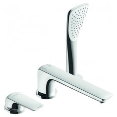 Смеситель для ванны с душем KLUDI Ameo 41447 0575 однорычажный встраиваемый лейка в комплекте хром