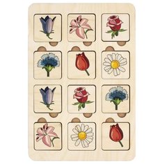 Настольная игра TAU TOY Найди пару. Цветы