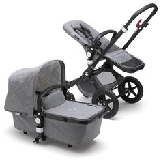 Универсальная коляска Bugaboo Cameleon3 Plus (2 в 1) black/grey melange/grey melange, цвет шасси: черный