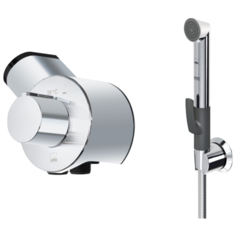 Смеситель для биде Oras Optima 197095 однорычажный с термостатом встраиваемый лейка в комплекте хром