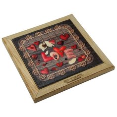 Подставка под горячее GiftnHome (бук/дуб) 20x20 см