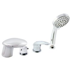 Смеситель для ванны с душем Slezak RAV Dunaj D471.5P однорычажный встраиваемый лейка в комплекте хром