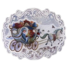 Панно Феникс Present Новогодняя колесница 12.3 x 9.9 x 3 см