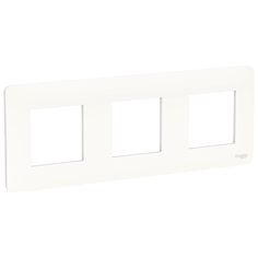 Рамка 3п Schneider Electric UNICA NU200618, белый