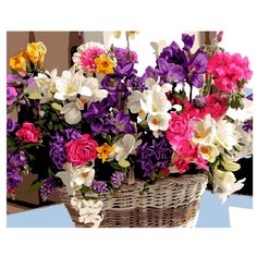 ВанГогВоМне Картина по номерам "Яркий букет", 40х50 (ZX 21087)