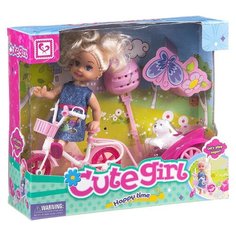 Кукла Shenzhen Jingyitian Trade на велосипеде с собачкой, K899-13A