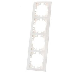 Рамка 4п Lezard 701-0200-154, белый