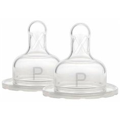 Соска Dr. Browns Preemie Flow cиликоновая для недоношенных детей c широким горлом 0м+ 2шт