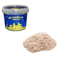 Кинетический песок Авис Волшебный базовый, классический, 0.5 кг, пластиковый контейнер