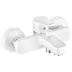 Смеситель для ванны с душем KLUDI Pure&Easy 37681 9165 однорычажный двухцветный белый/хром