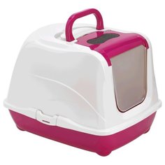Туалет-домик для кошек Moderna Flip Cat Jumbo 57.6х43.9х41 см ярко-розовый