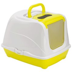 Туалет-домик для кошек Moderna Flip Cat Large 50х39х37 см лимон