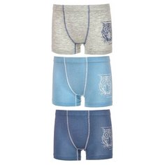 Трусы BAYKAR 3 шт., размер 158/164, голубой/синий/серый