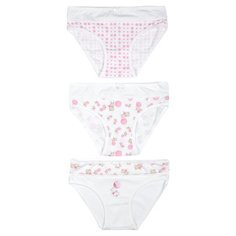 Трусики BAYKAR 3 шт., размер 158/164, белый/розовый/молочный
