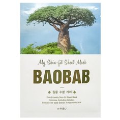 APIEU Тканевая маска My Skin-fit Sheet Mask Baobab с экстрактом баобаба, 25 г