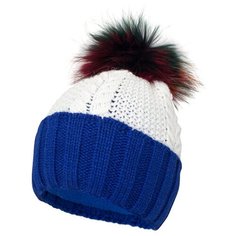 Шапка Fishka размер 54, молочный/синий