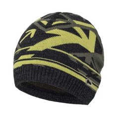 Шапка Fishka размер 54, антрацит/зеленый