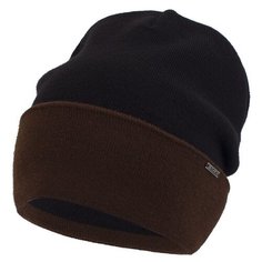 Шапка Fishka размер 54, коричневый/черный