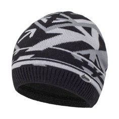 Шапка Fishka размер 54, черный/серый дубль