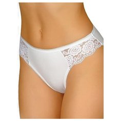 Innamore Трусы Слипы Palma высокой посадки с кружевными вставками, размер 8, bianco