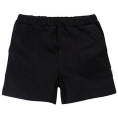 Шорты Веселый Малыш Шорты трикотажные черные размер 98, черный