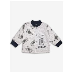 Распашонка Веселый Малыш размер 80, серый