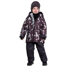 Комплект с полукомбинезоном BOOM! 90568_BOВ размер 128-64-57, бордовый