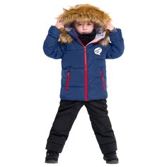 Комплект с полукомбинезоном BOOM! размер 92, синий