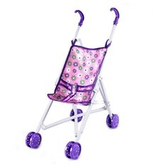 Прогулочная коляска Наша игрушка Хризантема M7513-5 фиолетовый/розовый