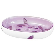 Мыльница Tatkraft Immanuel Olive 12059 белый/фиолетовый