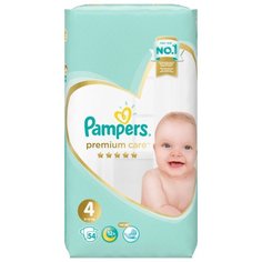 Pampers подгузники Premium Care 4 (9-14 кг) 54 шт.