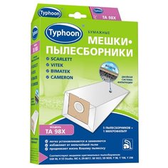 Тайфун Бумажные мешки-пылесборники TA 98X белый 5 шт. Taifun