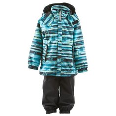 Комплект с полукомбинезоном KERRY Vita K19020 6350/6800 размер 122, 6350 бирюзовый/черный