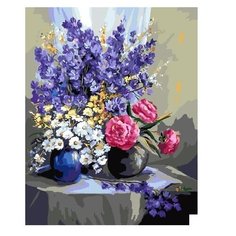 Molly Картина по номерам "Букет дельфиний" 40х50 см (KH0012/1)