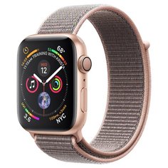 Часы Apple Watch Series 4 GPS 44mm Aluminum Case with Sport Loop золотистый/розовый песок