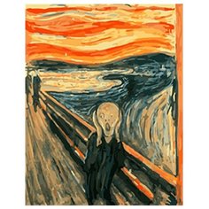 Рыжий кот Картина по номерам "Эдвард Мунк. Крик" 40х50 см (B386)