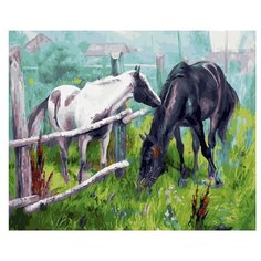 Molly Картина по номерам "Утро в деревне" 40х50 см (KH0217)