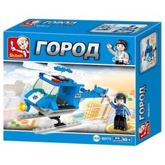 Конструктор SLUBAN Городская серия M38-B0175 Police Helicopter