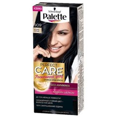 Palette Роскошный уход Стойкая крем-краска для волос, 909 иссиня-черный