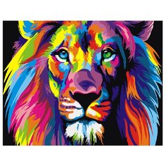 ВанГогВоМне Картина по номерам "Радужный лев", 40х50 см (ZX 20230)