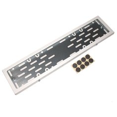 Рамка для номера Dollex SPL-24 белый 1 шт.