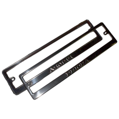 Рамка для номера Dollex SPL-41 серебристый 2 шт.