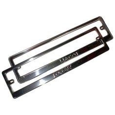 Рамка для номера Dollex SPL-46 серебристый 2 шт.