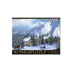 Пазл Рыжий кот Konigspuzzle Доминик Дэвидсон Снежные альпы (МГК1000-8249), 1000 дет.