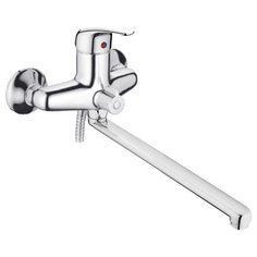 Смеситель для ванны с душем Mitte Standart STD01BL однорычажный лейка в комплекте хром