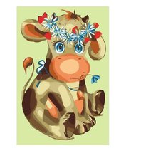 Molly Картина по номерам "Буренка Василиса" 20х30 см (KH0276)