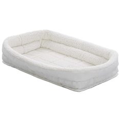 Лежак для кошек, для собак Midwest QuietTime Deluxe Fleece Double Bolster 43х28х10 см белый