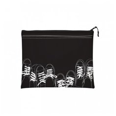 Bruno Visconti Папка на молнии Кеды, силикон, А4 черный