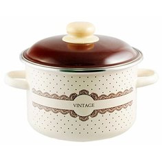 Кастрюля Appetite Vintage 5,5 л, бежевый/коричневый
