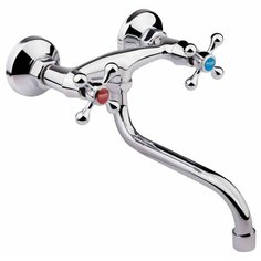 Смеситель для кухни (мойки) Potato P4665 двухрычажный хром